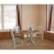 International Concepts Round 36 in Rd Extension Dining Table, 4 San Remo Chairs, Hickory/Stone, 36 W, 48 L, 30.1 in H, Wood K41-36RXT-27B-C10-4 - alternate 2